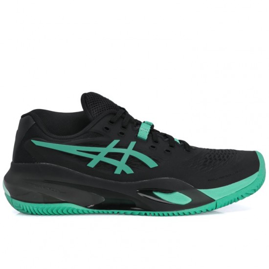 TÊNIS ASICS GEL RESOLUTION X CLAY - BLACK/AURORA GREEN